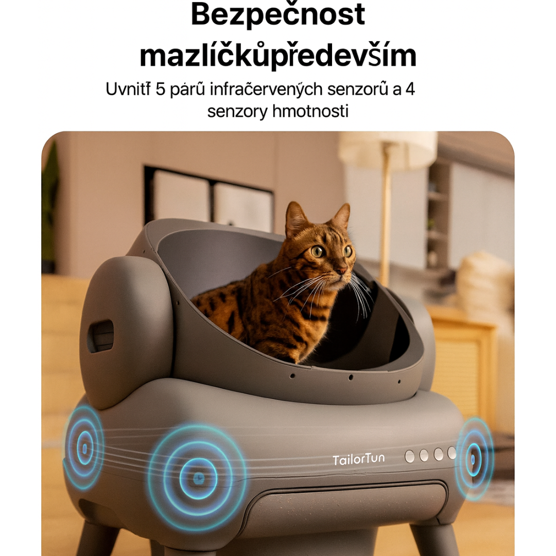 TailorTun M1 Open-top Self-cleaning Cat Litter Box